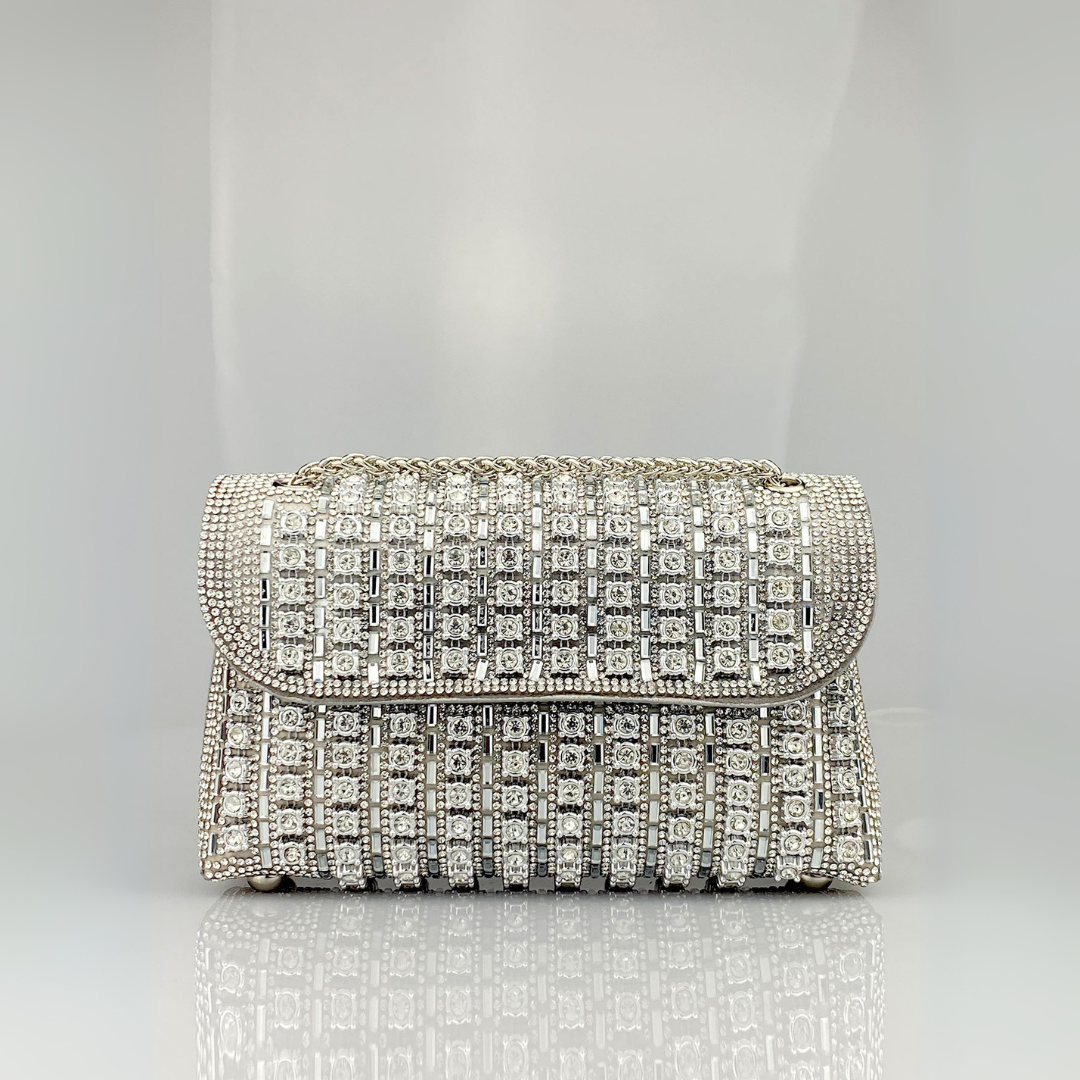 LAVIERA™ - Chic Chain Colored Diamond Shoulder Bag